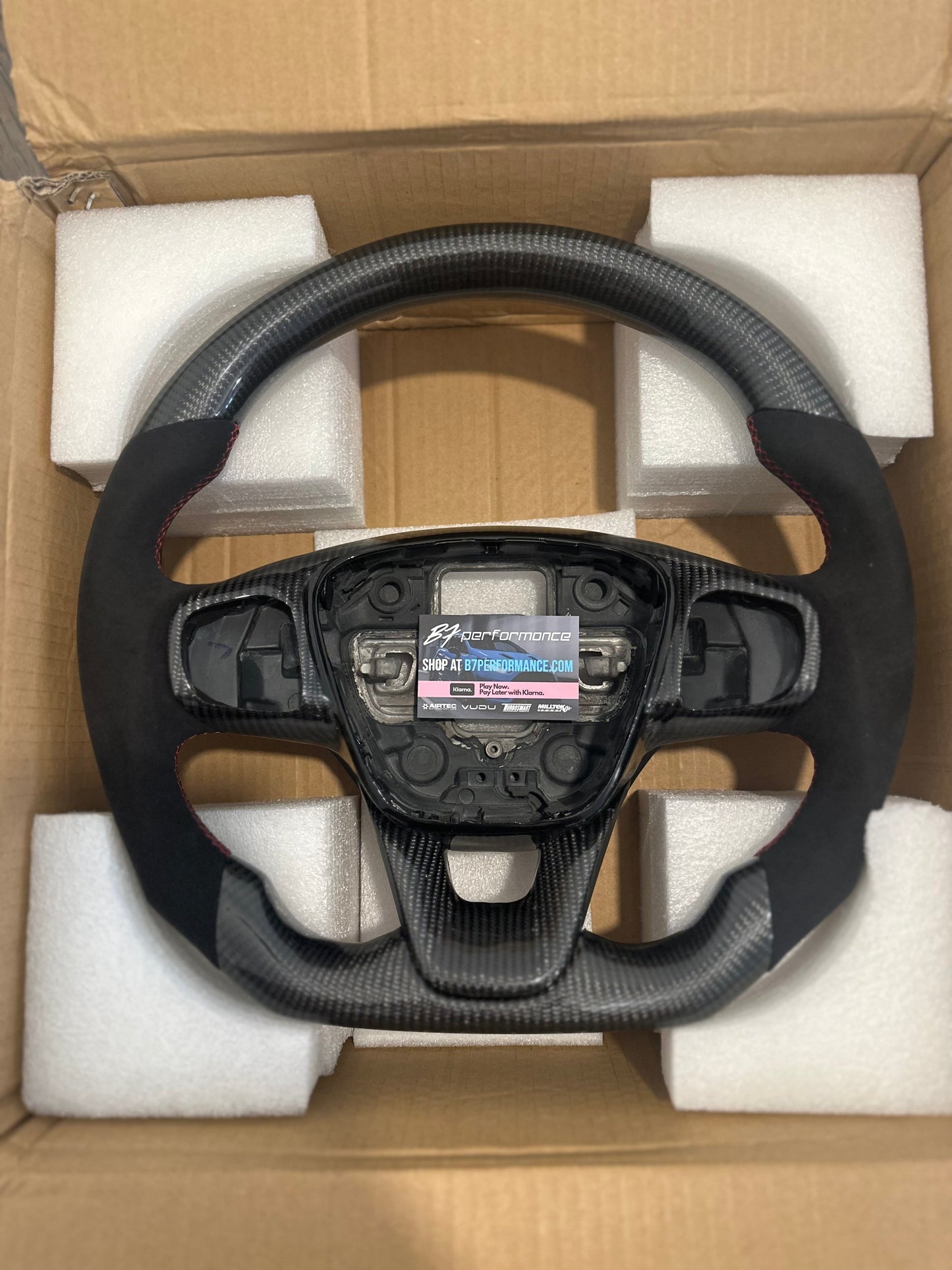 FORD PUMA GENUINE CARBON FIBRE CUSTOM STEERING WHEEL